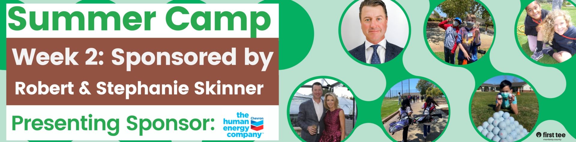 Our 2021 Summer Camp Sponsors First Tee Monterey County